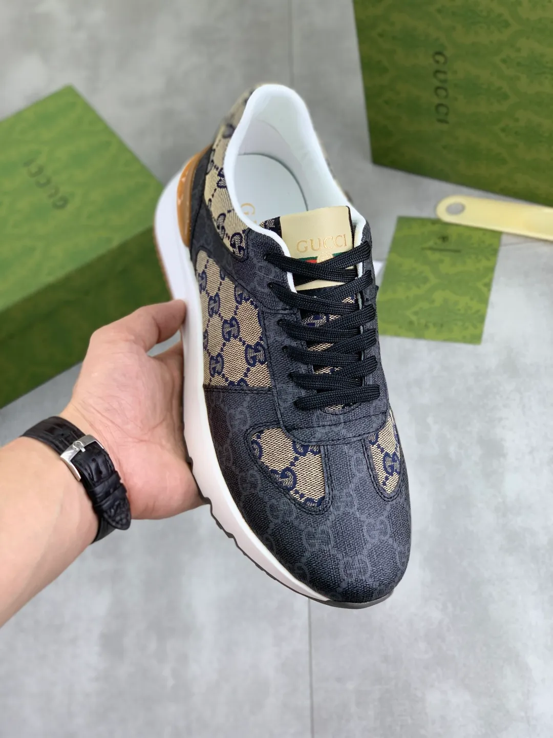 Men's shoes 💰P440💰[New model]🆘 The latest model from Gucci GUCCI official website🎁Classic casual and fashionable men's shoes👟Best model💥The version is simple and elegant, exclusive for trendy men. Unique official website latest brand elements👑Gucci original decoration, fashionable and generous, original soft calfskin fabric➕Comfortable soft first-layer pigskin lining ✅The official website specifies the wear-resistant casual outsole, the classic model is taken in real life🎬Color: 3️⃣colors available😍Number: 38-44